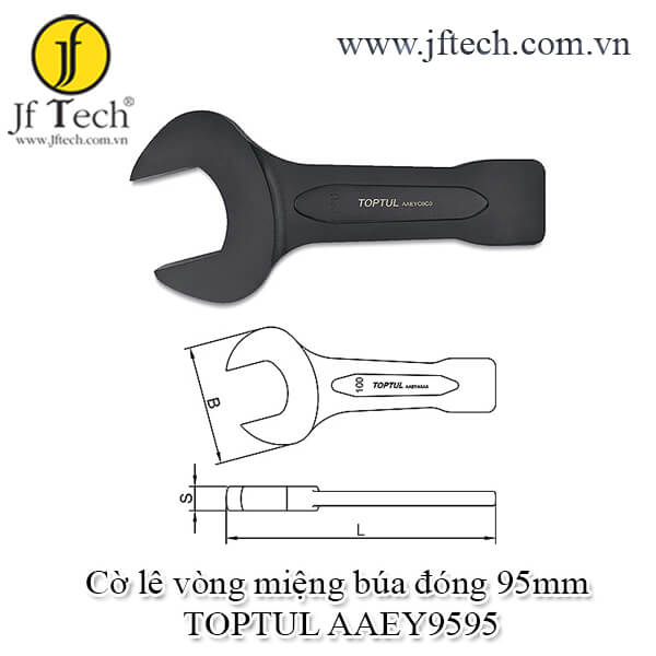 Cờ lê vòng miệng búa đóng 95mm TOPTUL AAEY9595