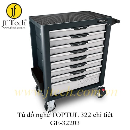 Tủ đồ nghề dụng cụ cầm tay 7 ngăn TOPTUL 322 chi tiết GE-32203 