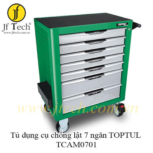 Tủ đựng đồ nghề dụng cụ cầm tay chống lật 7 ngăn kéo TOPTUL TCAM0701