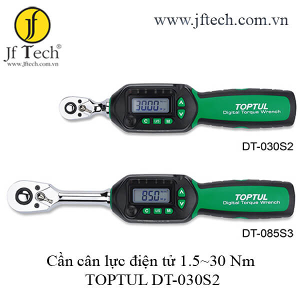 Cần cân lực điện tử 1.5~30 Nm TOPTUL DT-030S2