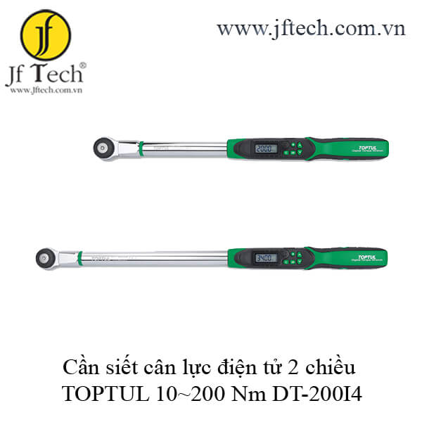Cần siết cân lực điện tử 2 chiều TOPTUL 10~200 Nm DT-200I4