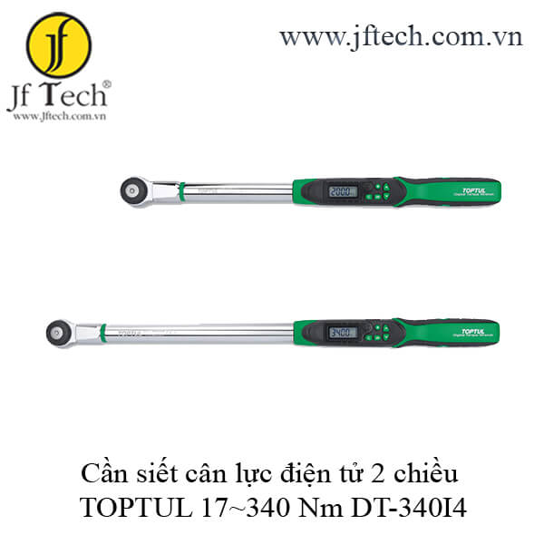 Cần siết cân lực điện tử 2 chiều TOPTUL 17~340 Nm DT-340I4