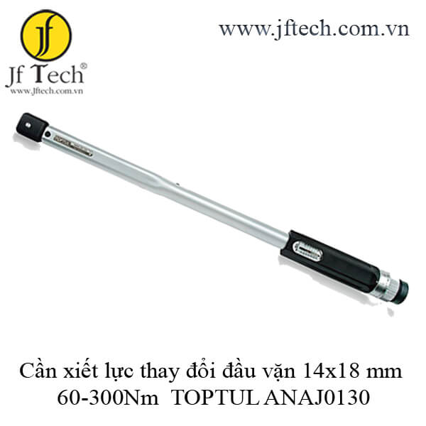 Cần xiết lực thay đổi đầu vặn 14x18 mm 60-300Nm  TOPTUL ANAJ0130