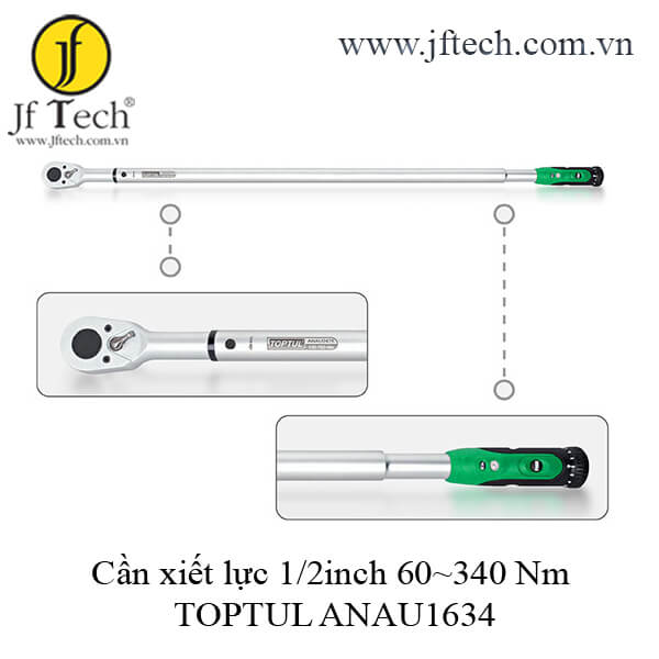 Cần xiết lực 1/2inch 60~340 Nm TOPTUL ANAU1634