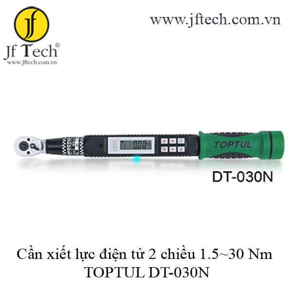 Cần xiết lực điện tử 2 chiều 3~30 Nm TOPTUL DT-030N