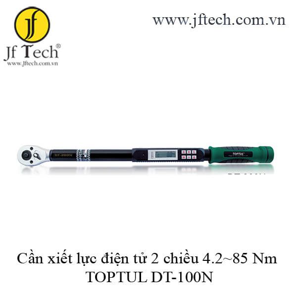 Cần xiết lực điện tử 2 chiều 10-100 Nm TOPTUL DT-100N