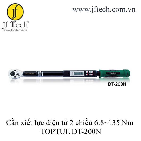 Cần xiết lực điện tử 2 chiều 20-200Nm TOPTUL DT-200N