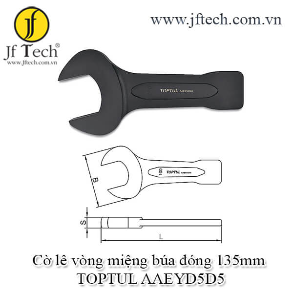 Cờ lê vòng miệng búa đóng 135mm TOPTUL AAEYD5D5