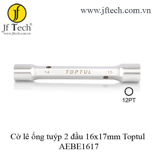 Cờ lê ống tuýp 2 đầu đài loan 16x17mm Toptul AEBE1617