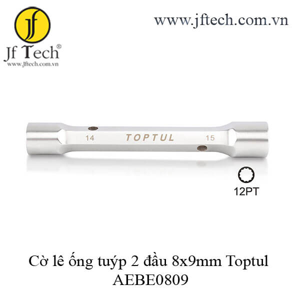 Cờ lê ống tuýp 2 đầu đài loan giá rẻ 8x9mm Toptul AEBE0809