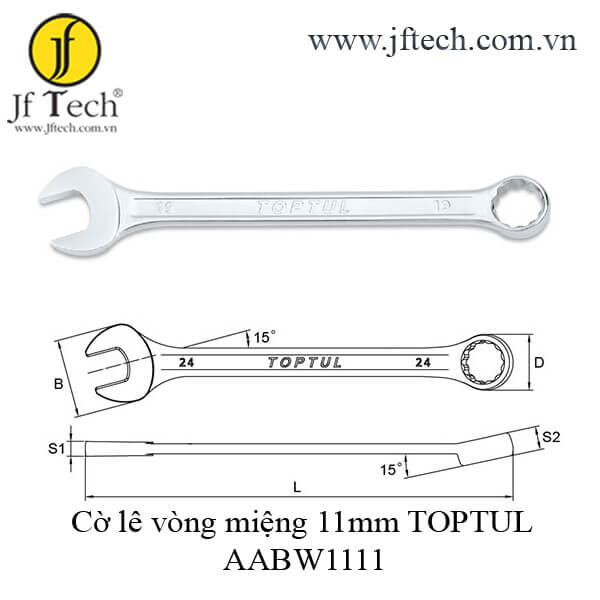 Cờ lê vòng miệng 11mm TOPTUL AABW1111