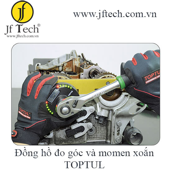 Đồng hồ đo lực siết và đo góc vặn điện tử 6.8-135Nm TOPUL DTA-135A4