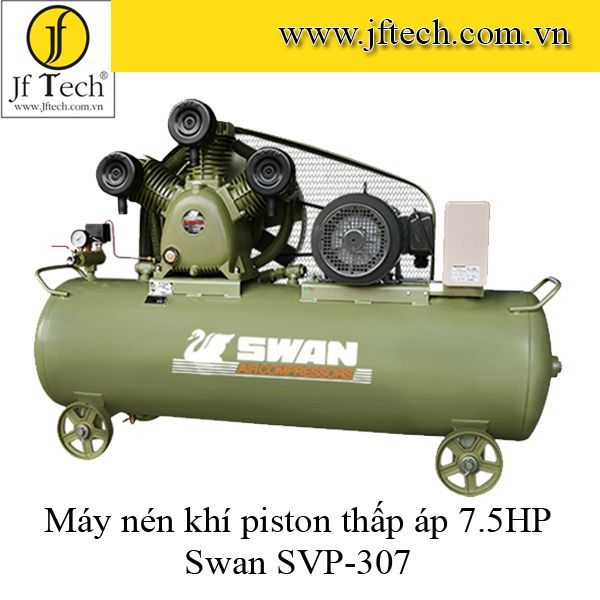 Máy nén khí 7.5HP SWV-307 piston Đài Loan Swan thấp áp