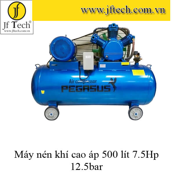 Máy nén khí cao áp 7.5HP 500 lít 380 volt Pegasus JF TECH