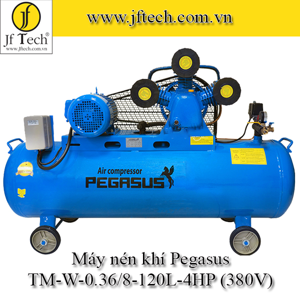 Máy Nén Khí Pegasus TM-W-0.36/8-120L-4HP (380V)