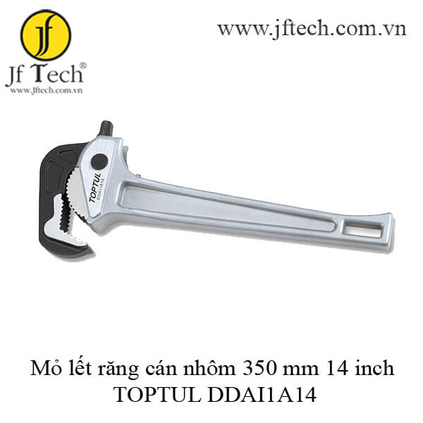 Mỏ lết răng cán nhôm 350 mm 14 inch TOPTUL DDAI1A14