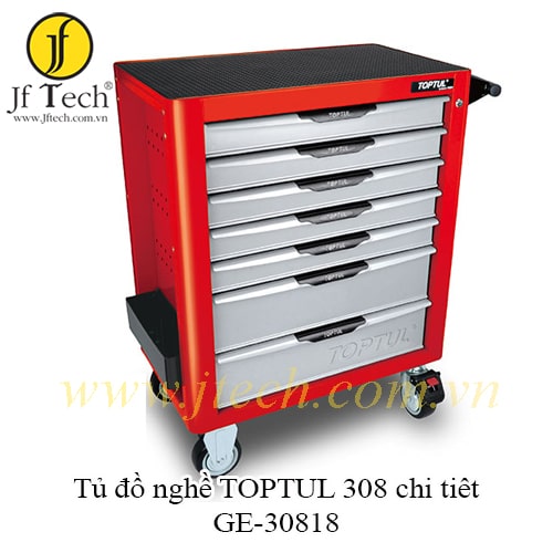 Tủ đồ nghề dụng cụ cầm tay 7 ngăn 308 chi tiết TOPTUL GE-30818