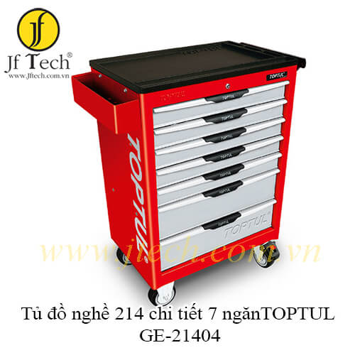 Tủ đồ nghề dụng cụ cầm tay 7 ngăn 214 chi tiết TOPTUL GE-21404
