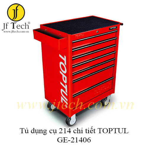 Tủ đồ nghề dụng cụ cầm tay 7 ngăn 214 chi tiết TOPTUL GE-21406