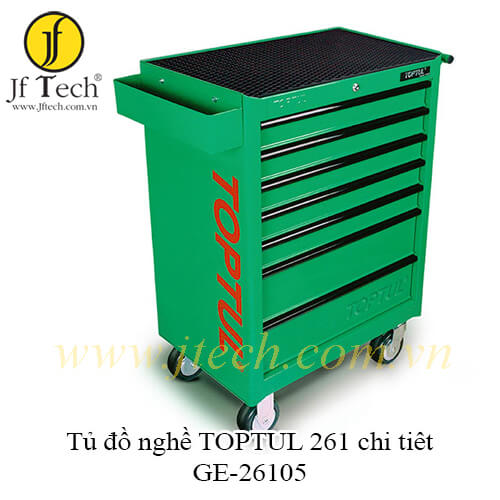 Tủ đồ nghề dụng cụ cầm tay 7 ngăn 261 chi tiết TOPTUL GE-26105