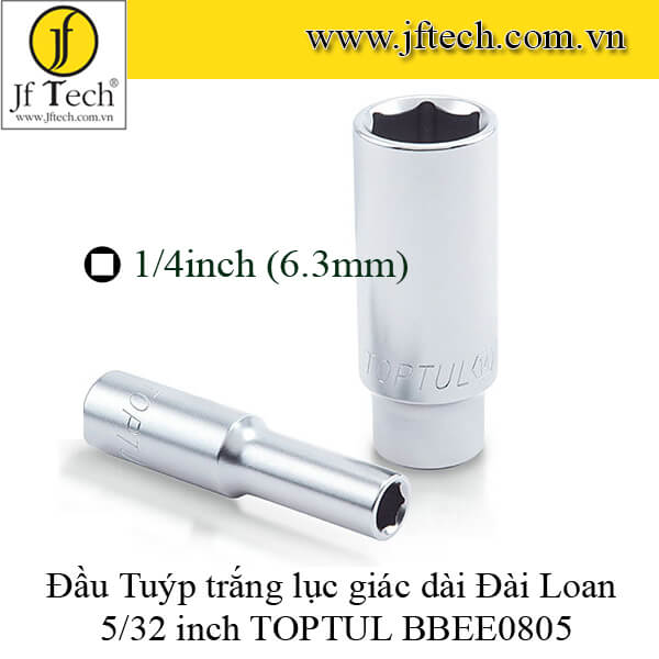 Đầu Tuýp trắng lục giác dài 5/32 inch TOPTUL BBEE0805